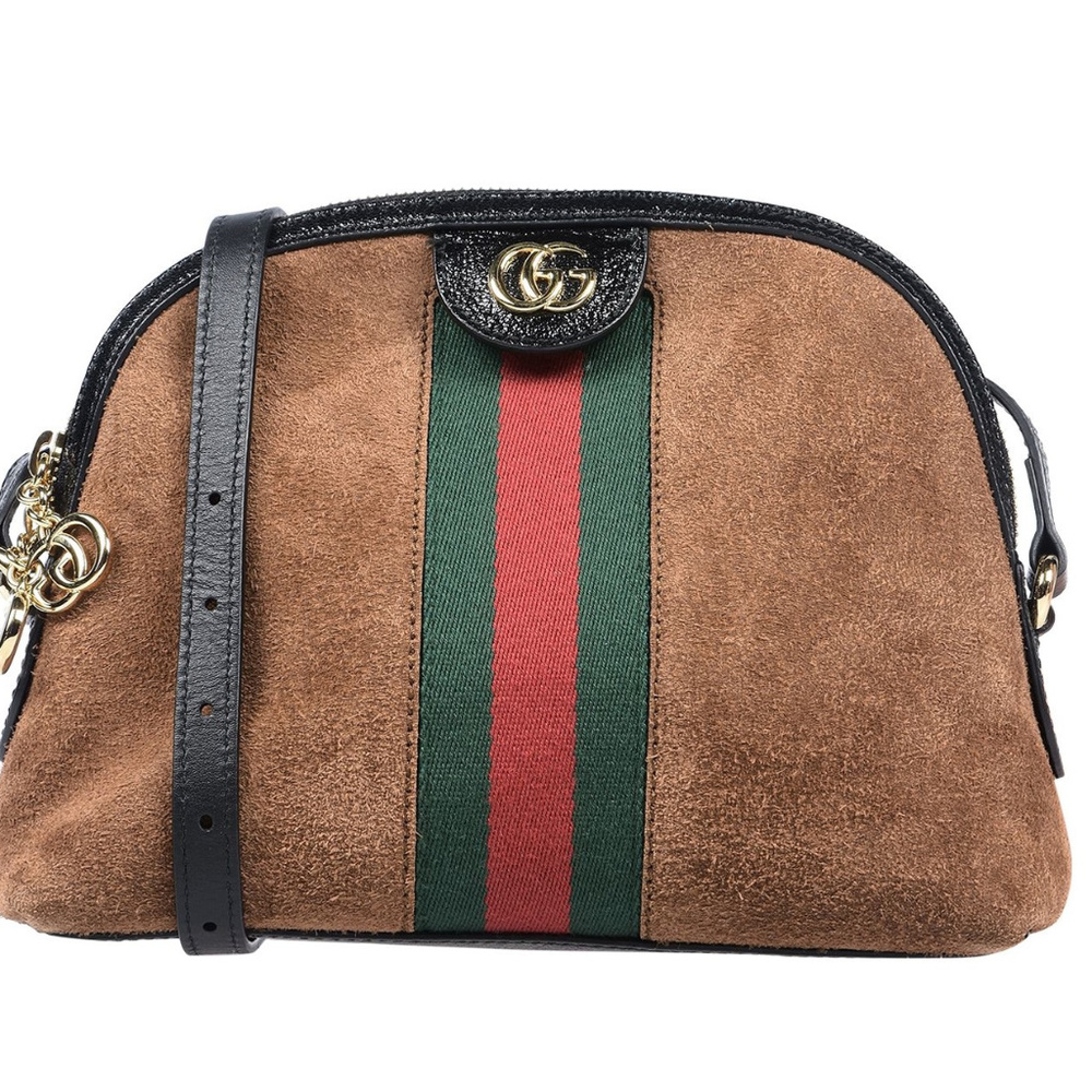 New Gucci Ophidia Small Suede Shoulder Bag